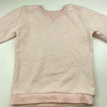 Load image into Gallery viewer, Girls Anko, pink marle fleece lined sweater / jumper, EUC, size 8,  