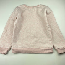 Load image into Gallery viewer, Girls Anko, pink marle fleece lined sweater / jumper, EUC, size 8,  