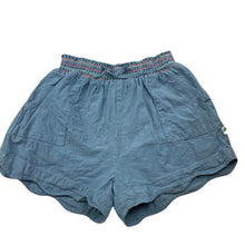 Load image into Gallery viewer, Girls Piping Hot, blue cotton shorts, elasticated, GUC, size 6,  