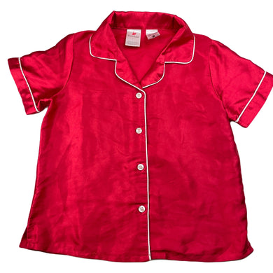 Girls B&L, red Christmas pyjama top, GUC, size 6,  