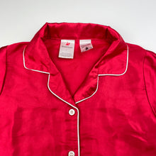 Load image into Gallery viewer, Girls B&amp;L, red Christmas pyjama top, GUC, size 6,  