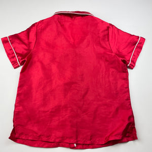 Girls B&L, red Christmas pyjama top, GUC, size 6,  