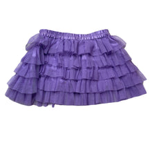 Load image into Gallery viewer, Girls H&amp;T, purple tiered tulle skirt, elasticated, L: 24cm, GUC, size 2,  