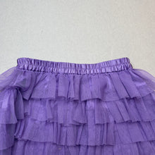 Load image into Gallery viewer, Girls H&amp;T, purple tiered tulle skirt, elasticated, L: 24cm, GUC, size 2,  