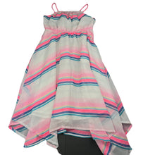 Load image into Gallery viewer, Girls H&amp;M, lined lightweight summer dress, marks on front, FUC, size 5, L: 71cm approx