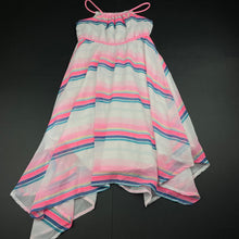 Load image into Gallery viewer, Girls H&amp;M, lined lightweight summer dress, marks on front, FUC, size 5, L: 71cm approx
