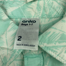 Load image into Gallery viewer, Boys Anko, lightweight cotton short sleeve shirt, NEW, size 2,  