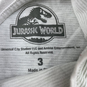 Boys Jurassic World, singlet / tank top, dinosaurs, FUC, size 3,  