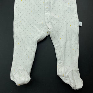 unisex Marquise, cotton coverall / romper, stars, FUC, size 00000,  