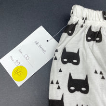 Load image into Gallery viewer, unisex Milk Threads, black &amp; white leggings / bottoms, elasticated, NEW, size 00,  