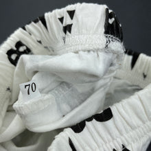 Load image into Gallery viewer, unisex Milk Threads, black &amp; white leggings / bottoms, elasticated, NEW, size 00,  