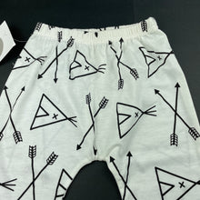 Load image into Gallery viewer, unisex Milk Threads, lightweight leggings / bottoms, teepees, NEW, size 1,  