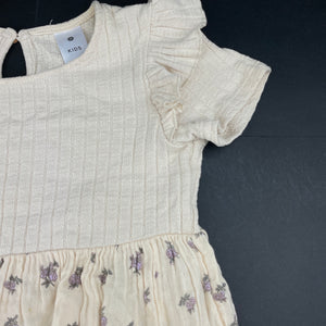 Girls Target, spliced casual dress, GUC, size 7, L: 63cm