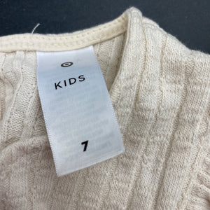 Girls Target, spliced casual dress, GUC, size 7, L: 63cm