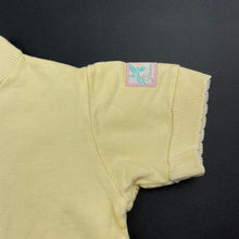 Load image into Gallery viewer, Girls The Gumnut Babies, yellow cotton top, no size, L: 27cm, armpit to armpit: 29cm, FUC, size 1-2,  