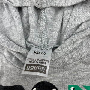 Boys Bonds, cotton long sleeve hooded t-shirt / top, FUC, size 00,  