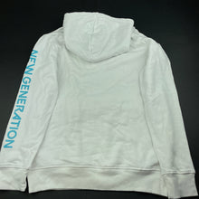 Load image into Gallery viewer, Boys Tilt, white fleece lined hoodie sweater, EUC, size 14,  