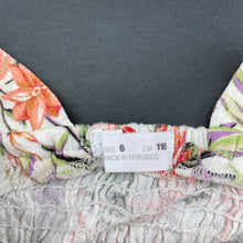Load image into Gallery viewer, Girls Zara, floral cotton summer top, GUC, size 6,  