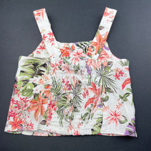 Load image into Gallery viewer, Girls Zara, floral cotton summer top, GUC, size 6,  