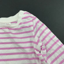 Load image into Gallery viewer, Girls Sprout, pink stripe cotton long sleeve top, GUC, size 000,  