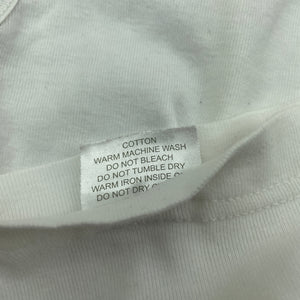 unisex Marquise, white cotton singlet top, GUC, size 000,  