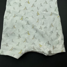 Load image into Gallery viewer, unisex Next, soft cotton romper, giraffes, EUC, size 000,  