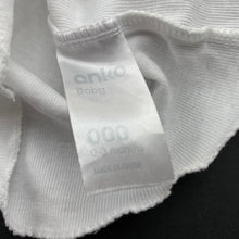 Load image into Gallery viewer, Girls Anko, white cotton singlet top, unicorn, GUC, size 000,  
