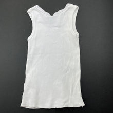 Load image into Gallery viewer, Girls Anko, white cotton singlet top, unicorn, GUC, size 000,  