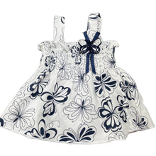 Load image into Gallery viewer, Girls Baby Baby, navy &amp; white summer top, GUC, size 0000,  
