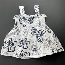 Load image into Gallery viewer, Girls Baby Baby, navy &amp; white summer top, GUC, size 0000,  