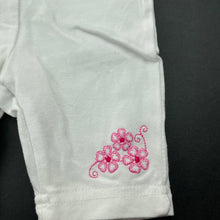 Load image into Gallery viewer, Girls Baby Baby, embroidered leggings / bottoms, EUC, size 0000,  