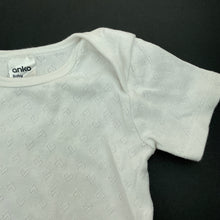 Load image into Gallery viewer, Girls Anko, white pointelle cotton bodysuit / romper, EUC, size 2,  