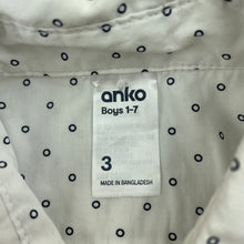 Load image into Gallery viewer, Boys Anko, lightweight cotton short sleeve shirt, EUC, size 3,  