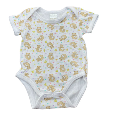 unisex Baby Biz, cotton bodysuit / romper, teddy bears, EUC, size 000,  