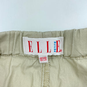 Girls ELLE PETITE, cropped cotton pants, adjustable, marks left leg, Inside leg: 32.5cm, FUC, size 8-9,  