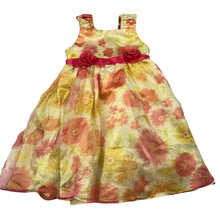 Load image into Gallery viewer, Girls Nannette, lined lightweight floral party dress, GUC, size 2, L: 50cm