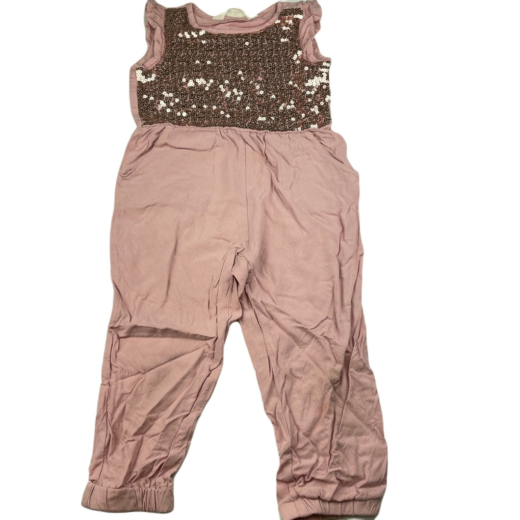 Girls H&M, pink jumpsuit, Inside leg: 32cm, FUC, size 3,  