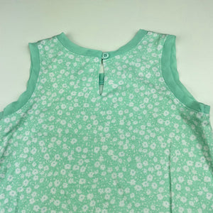 Girls floral, lightweight summer dress, no labels, armpit to armpit: 28cm, GUC, size 3-4, L: 49cm