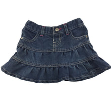 Load image into Gallery viewer, H&amp;T dark denim skirt, adjustable, size 2, Pre-loved