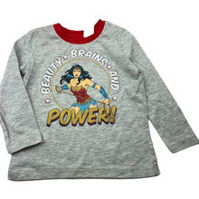 Load image into Gallery viewer, Girls DC Comics, WonderWoman long sleeve pyjama top, GUC, size 2,  