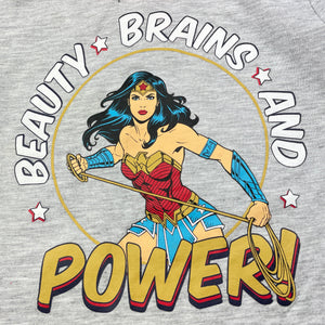 Girls DC Comics, WonderWoman long sleeve pyjama top, GUC, size 2,  