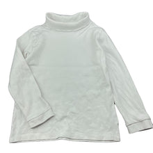 Load image into Gallery viewer, Girls Target, white cotton roll-neck top / skivvy, FUC, size 5,  