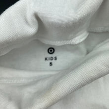 Load image into Gallery viewer, Girls Target, white cotton roll-neck top / skivvy, FUC, size 5,  