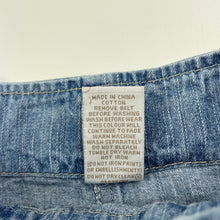 Load image into Gallery viewer, Girls Target, blue denim skirt, adjustable, L: 27cm, GUC, size 1,  