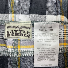 Load image into Gallery viewer, Boys LITTLE REBELS, lightweight checked shorts, elasticated, FUC, size 1-2,  
