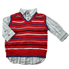 Load image into Gallery viewer, Boys Pumpkin Patch, cotton all-in-one long sleeve top, GUC, size 0,  