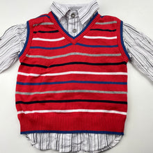 Load image into Gallery viewer, Boys Pumpkin Patch, cotton all-in-one long sleeve top, GUC, size 0,  