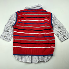 Load image into Gallery viewer, Boys Pumpkin Patch, cotton all-in-one long sleeve top, GUC, size 0,  