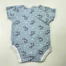Load image into Gallery viewer, unisex Kyle &amp; Deena, cotton bodysuit / romper, zebras, GUC, size 000,  