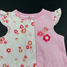 Load image into Gallery viewer, Girls Target, floral cotton bodysuit / romper, FUC, size 0000,  